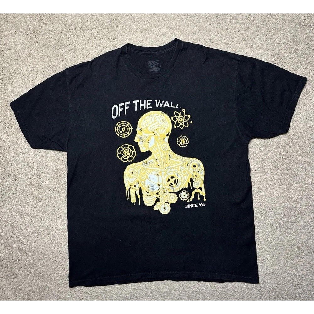 VANS Off The Wall Atomic Detail T-Shirt Men Size 2XL XXL